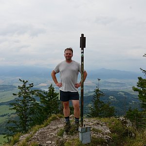Bohumír Michal on the summit of Pravnáč (4.9.2022 9:59)