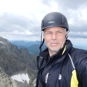 Rastislav Biarinec on the summit of Čierny štít (6.7.2019 12:17)