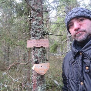 Daniel Ledl na vrcholu Přilba - S vrchol (21.2.2024 8:33)