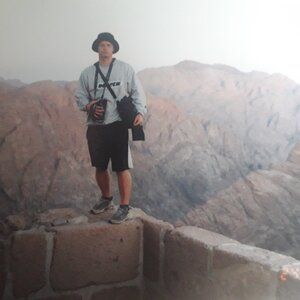 Petr Valach on the summit of Sinai / Mount Moses (24.7.2007 5:30)