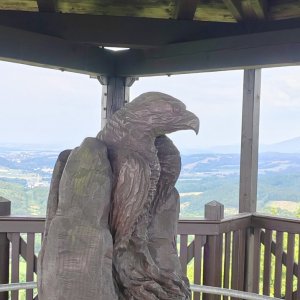 Martina na vrcholu Markoušovický hřeben (24.7.2023 10:30)