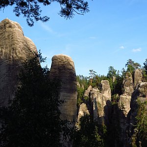 Iveta Válová na vrcholu Adršpašské skalní město (6.7.2021 18:44)