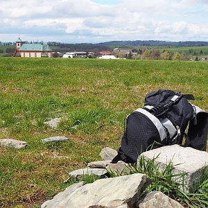 Jiřina on the summit of Výšina (7.5.2021 11:22)