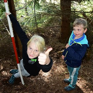 Veronika Trančíková na vrcholu Kamenná hora (24.9.2022 15:05)