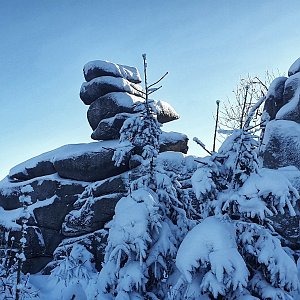 TP on the summit of Komáří vrch (15.1.2022 14:28)
