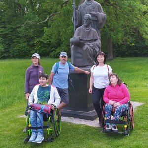 Jirka Zajko na vrcholu Vyhlídková věž Mikulčice (1.5.2024 11:50)