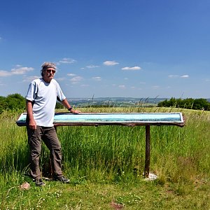 Jarda Vála na vrcholu Salátův kopec (14.6.2021)