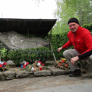 Michal Kříž na vrcholu Kámen republiky (4.5.2019 10:41)