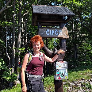 Horalka Anička on the summit of Čipčie (16.6.2022)
