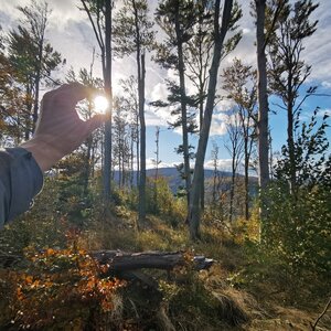 Jiří Králík on the summit of Macov (13.10.2024 15:34)
