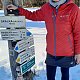 MUDr.Svatopluk Kunčar on peak Skalka (12.2.2022)