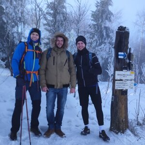 Tomáš Vašíček na vrcholu Skalka (17.12.2023 11:15)