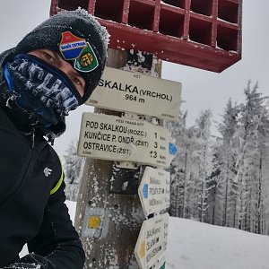 Radim Fcb on the summit of Skalka (7.2.2021 12:52)