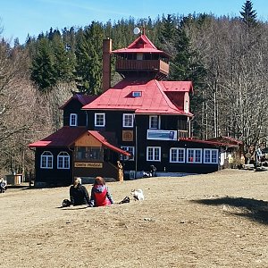 Jan Bančík na vrcholu Malá Prašivá (27.3.2022 12:14)