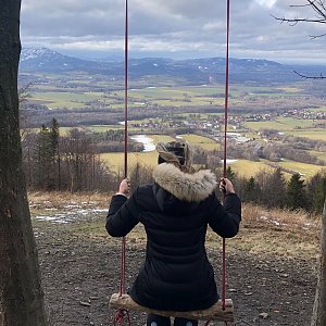 Míša Mičlová na vrcholu Malá Prašivá (23.1.2021 12:23)