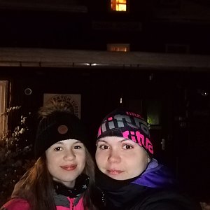 Míša na vrcholu Malá Prašivá (29.1.2021 18:00)