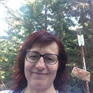 Kamila  Petrová na vrcholu Malý Travný (27.10.2019 13:08)