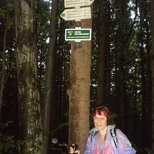 Vlasta a Zdena na vrcholu Malý Travný (9.6.2018 21:45)