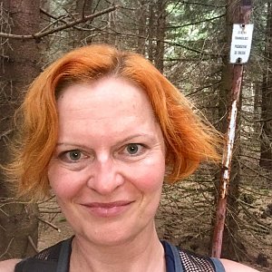 Hanka na vrcholu Malý Travný (22.7.2018 14:42)