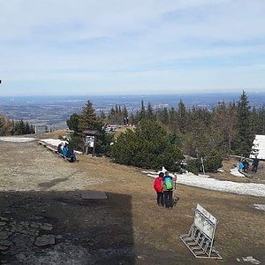 Petr Rzeplinski na vrcholu Malý Javorový (17.3.2019 13:00)