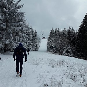 Jakub Kaleta na vrcholu Malý Javorový (18.3.2018 14:50)