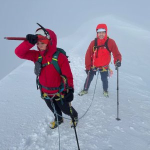 Pavlaja on the summit of Mont Blanc (13.2.2025 20:20)