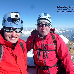Jirka Zajko na vrcholu Dufourspitze / Monte Rosa (10.7.2016 9:26)