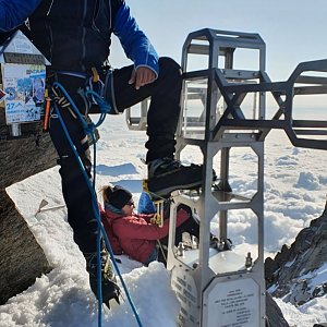 Libor Morong na vrcholu Dufourspitze / Monte Rosa (21.8.2021 8:37)