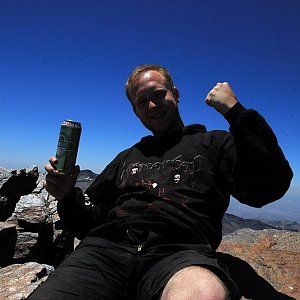 Petr Šrámek na vrcholu Mulhacén (23.6.2012 13:30)