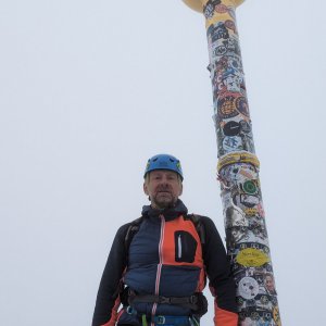 Michal na vrcholu Zugspitze (10.8.2023 16:05)