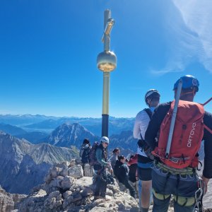 František Beran on the summit of Zugspitze (4.9.2026 14:12)