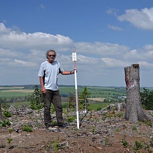 Jarda Vála on the summit of Prosekaná (14.6.2021)