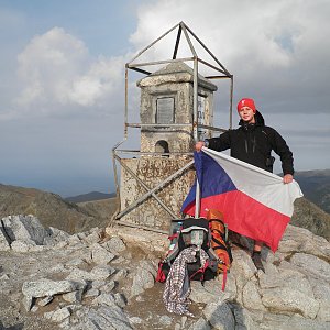 Jan Rendl na vrcholu Musala (10.9.2017 16:30)