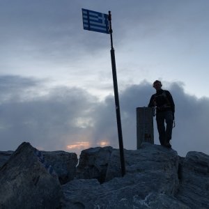 Patejl na vrcholu Mytikas (10.8.2023 6:00)