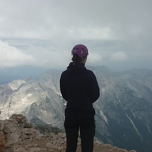 Štěpánka na vrcholu Triglav (23.7.2018 11:00)