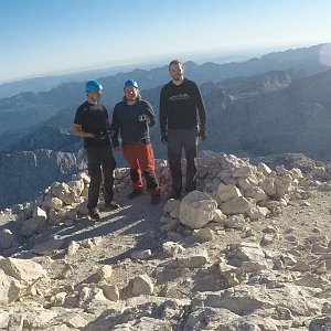 Vašek na vrcholu Triglav (28.9.2018 20:30)