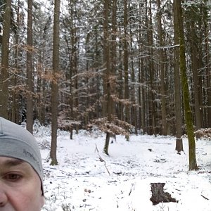 Li Be on the summit of Otínský kopec (3.4.2022 13:49)