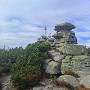 Pavla Čížková on the summit of Třístoličník / Dreisessel (20.9.2026 12:15)