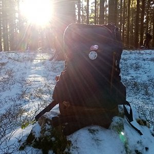 Jiřina na vrcholu Čarták J (16.1.2022 9:06)