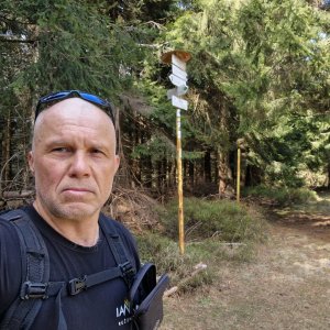 Rastislav Biarinec on the summit of Príslopec (20.4.2025 12:44)