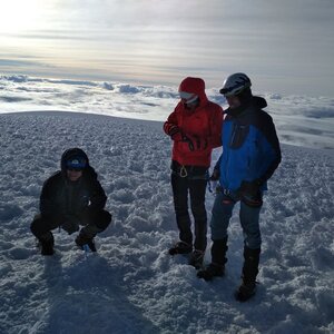 Bodik on the summit of Chimborazo (10.6.2018 7:00)