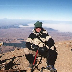 Bohumír Michal na vrcholu Pico de Orizaba (8.2.2004 9:15)