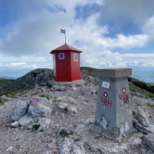 Denis na vrcholu Sinjal (13.6.2023 13:20)