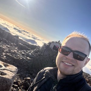 Patrik na vrcholu Ben Nevis (8.11.2024 13:02)
