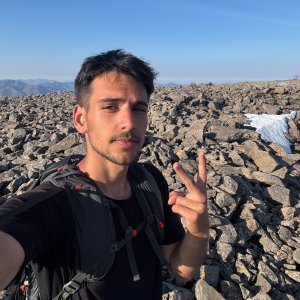Denis na vrcholu Ben Nevis (13.5.2025 7:37)