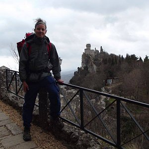 Jan Rendl na vrcholu Monte Titano (2017)