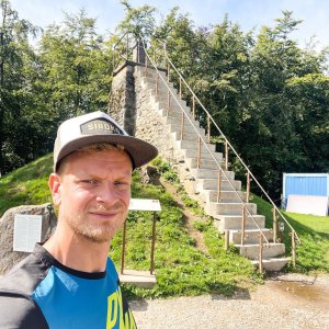 Jirka Cimler na vrcholu Signal de Botrange (17.9.2023 13:49)