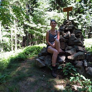 Iveta Válová on the summit of Peklo (17.6.2021)