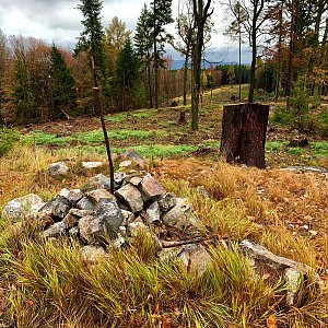 Jan Matiášek na vrcholu Špičák (4.11.2021 11:10)