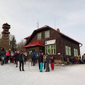 Milan Meravy na vrcholu Velký Javorník (28.12.2021 11:50)